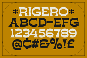 Rigero -Retro Display Serif Typeface