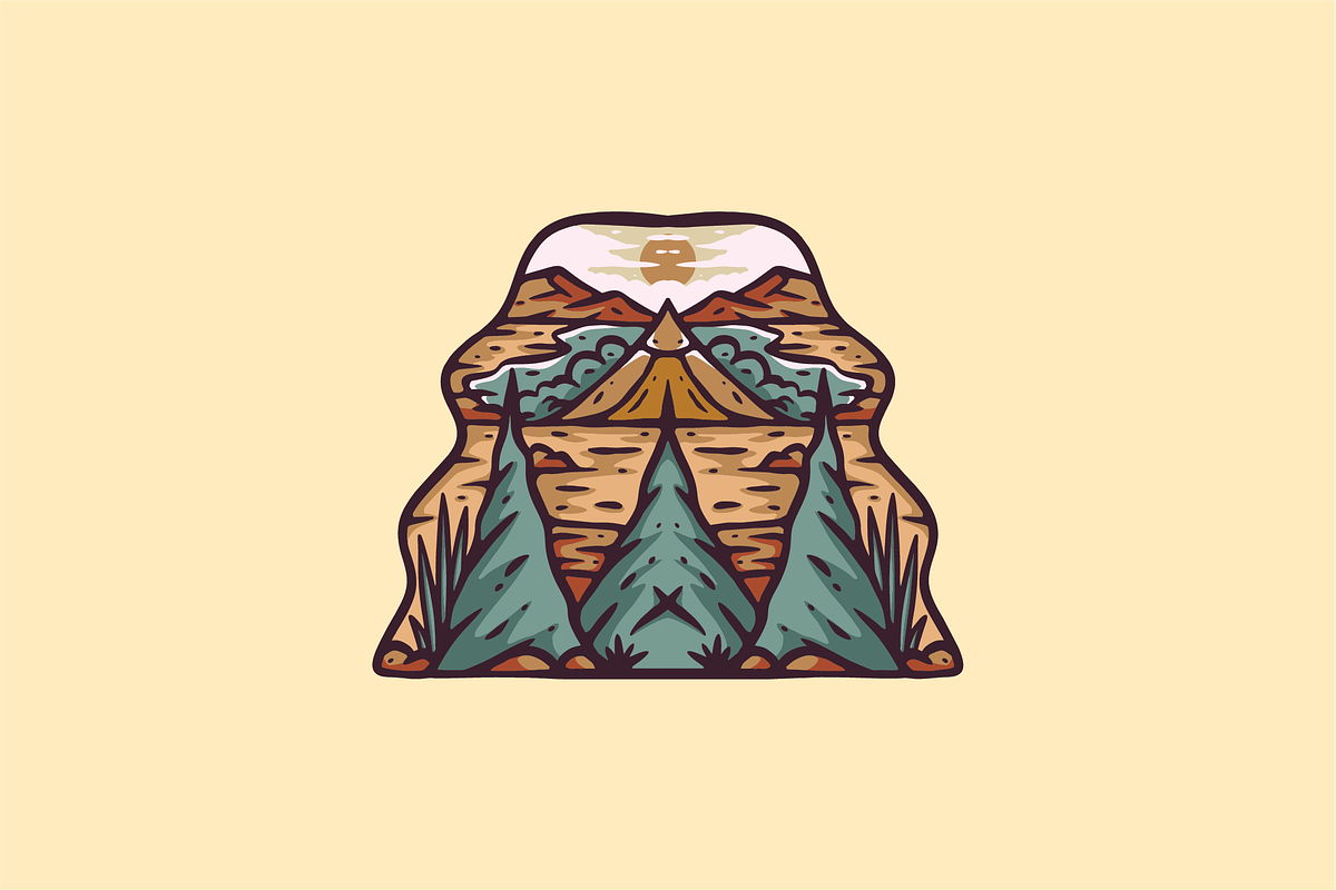 Mountain Escape, an Object Illustration by nomlimo.com (Photo 1 of 2)