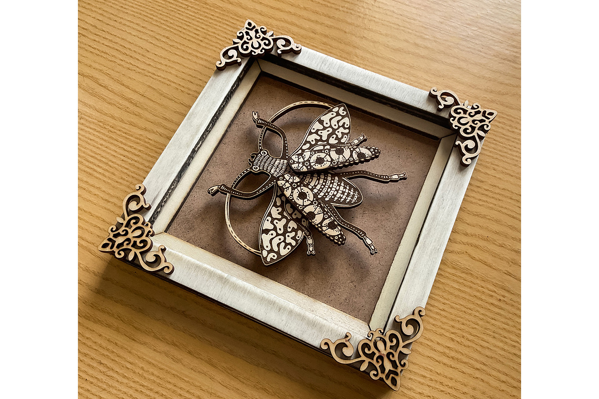 DIY Layered Beetle laser cut file, an Object Graphic by Bubert Art (Photo 5 of 6)