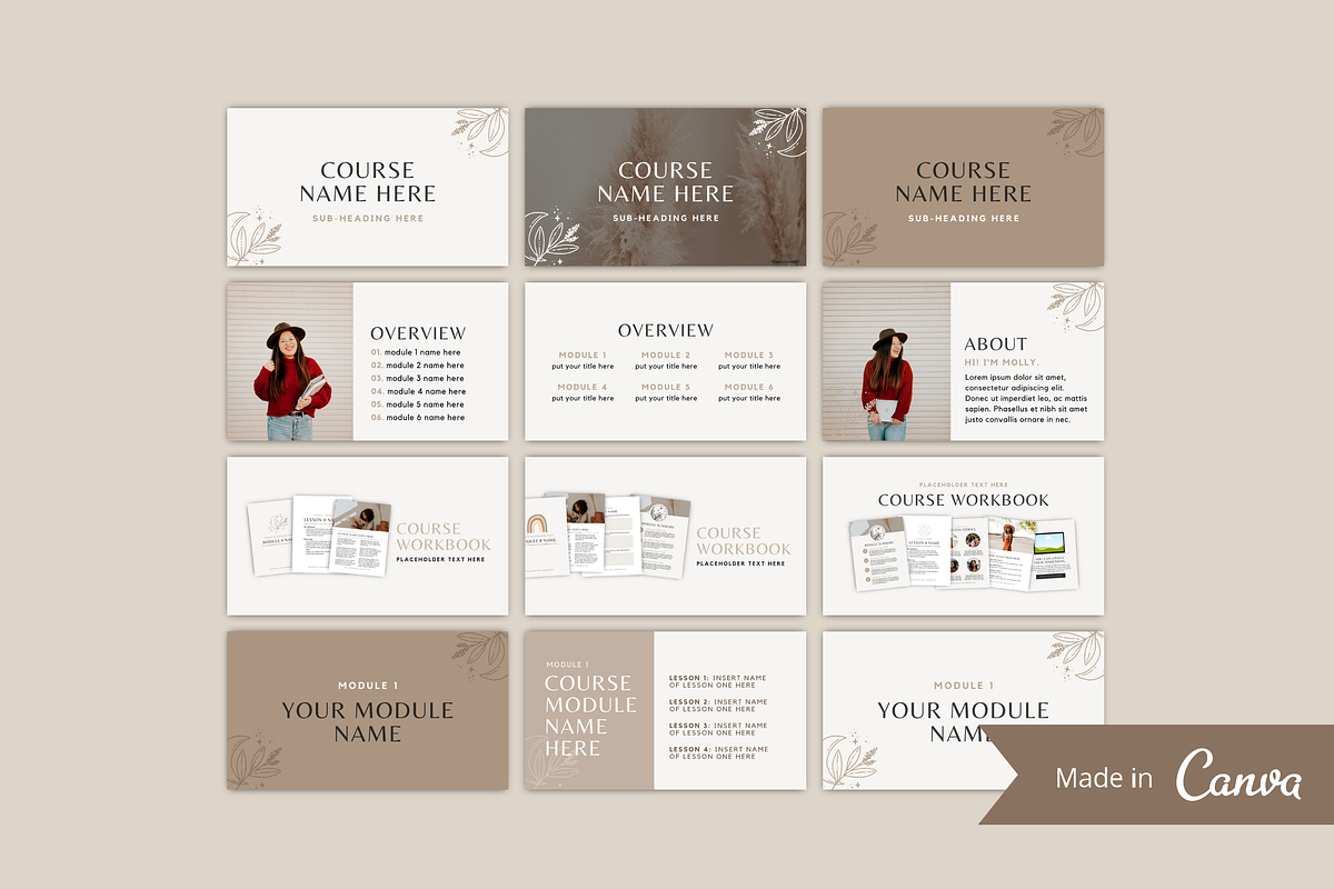 Online Course Presentation Template, a Presentation Template by molly ho studio (Photo 2 of 5)
