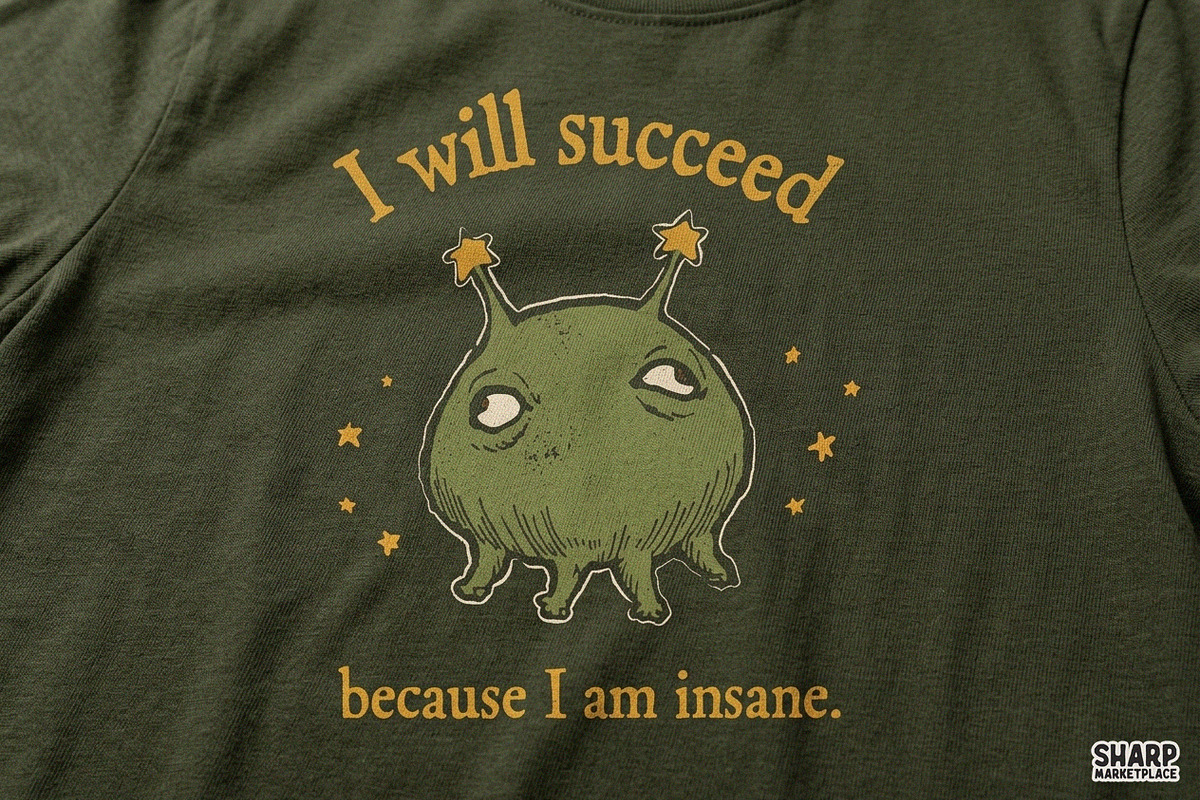 I Will Succeed Because I Am Insane, an Object Graphic by SharpMarketplace (Photo 5 of 5)