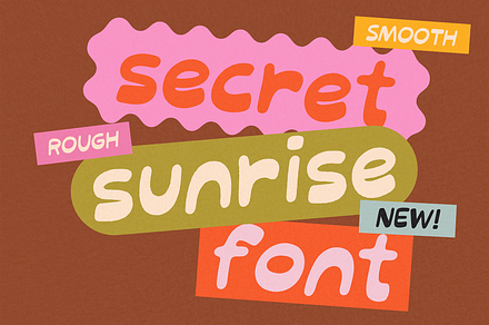 SECRET SUNRISE | COOL FONT, a Handwritten Font by Maria Feliz Fonts