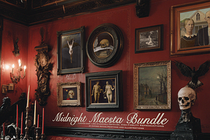 1000+ Midnight Maesta Mega Bundle, a Background Graphic by Digital Museum