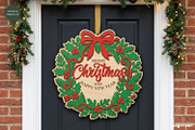 Christmas Door Sign Svg Bundle, a Decorative Illustration by svgocean (Thumbnail 4 of 11)