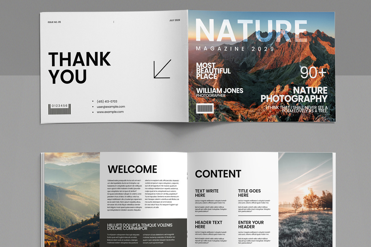 Nature Magazine Template, a Magazine Template by ContestDesign (Photo 2 of 4)