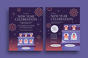 Modern New Year Celebration Flyer, a Flyer Template by VectorVactory (Thumbnail 1 of 3)