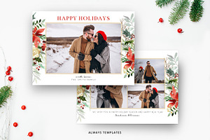 Christmas Card Template CC085, a Card Template by Always Templates