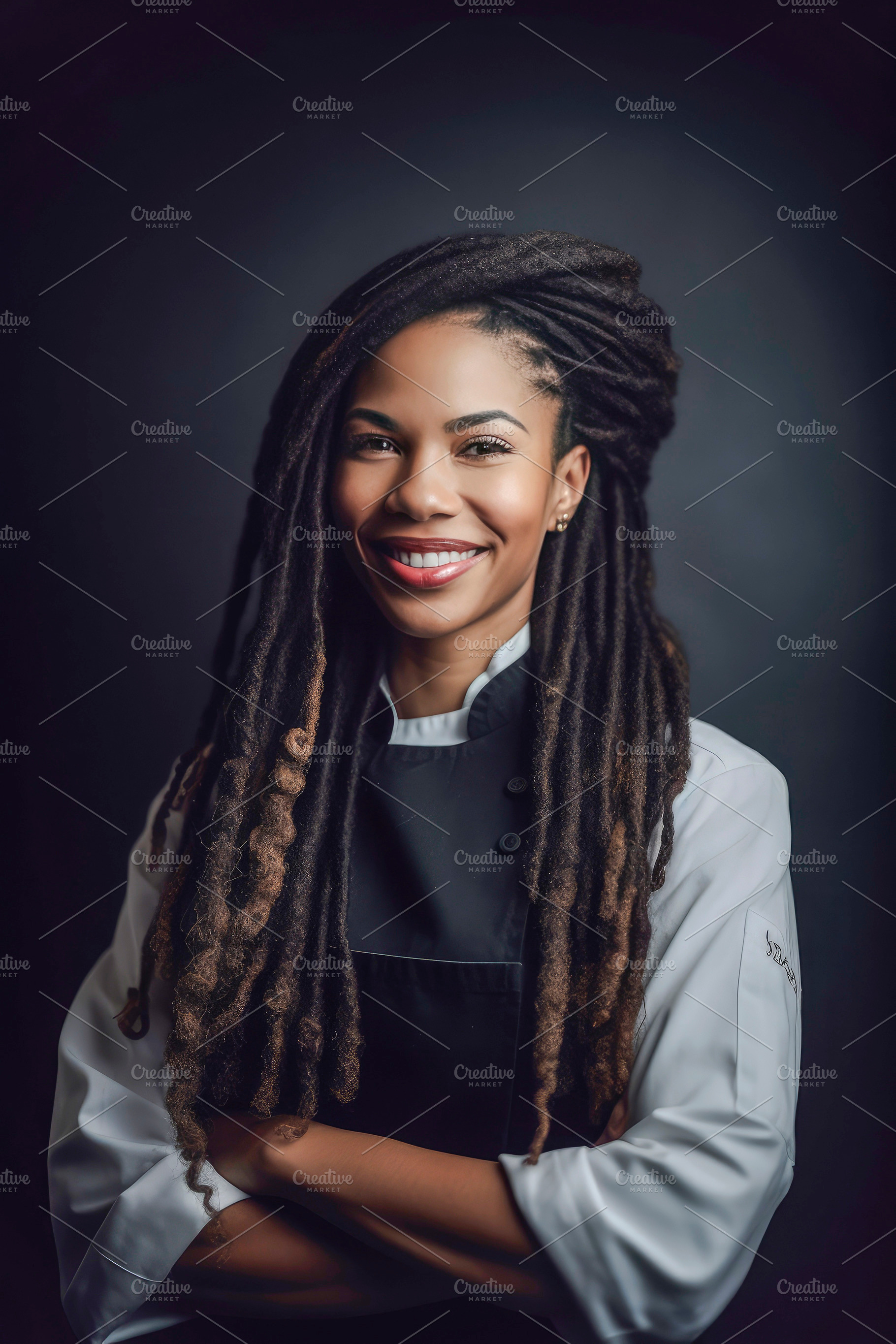 Black woman chef, a Person Photo by huertas19