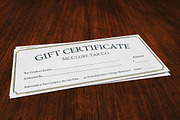 Gift Certificate - Classic, a Stationery Template by Nathan Knight Design (Thumbnail 3 of 3)