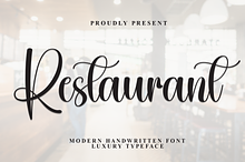 Restaurant | Script Font