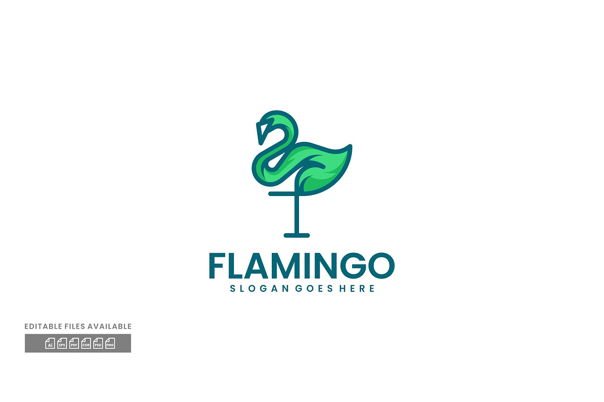 Flamingo Simple Mascot Logo, a Branding & Logo Template by ivan_artnivora