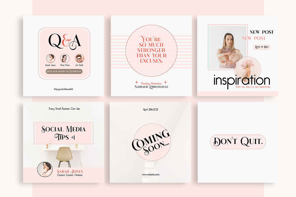 Insta Creator for Coach PS CANVA, a Social Media Template by goodesign (Photo 11 of 19)