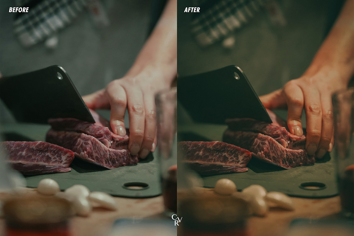 15 Cinematic Food Lightroom Presets, a Preset Add-On by CVR Presets (Photo 5 of 7)