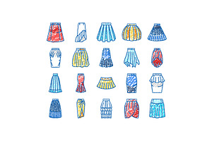skirt fashion girl dress female, an Object Illustration by pikepicture