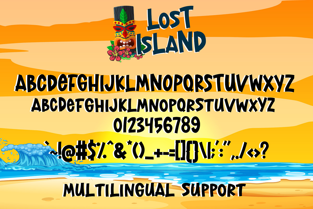 Lost Island - Summer Font preview 8