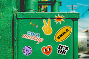 Street Stickers Creation Mockups, a Mockup by Luuqas Design (Thumbnail 3 of 5)