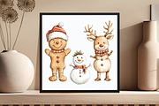 Cute Christmas clipart, an Animal Illustration by DreamCafeArt (Thumbnail 2 of 6)