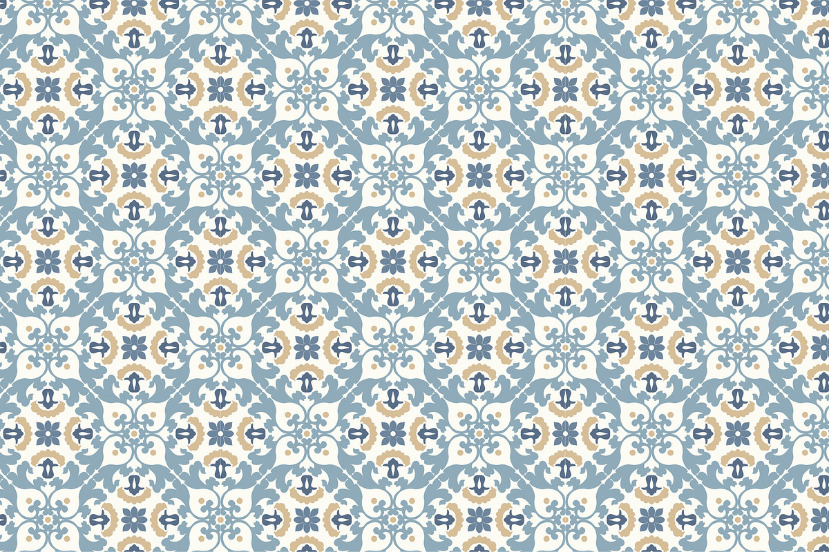 Arabic ornamental seamless patterns, a Pattern Graphic by Alonka's Illustrations (Photo 3 of 7)