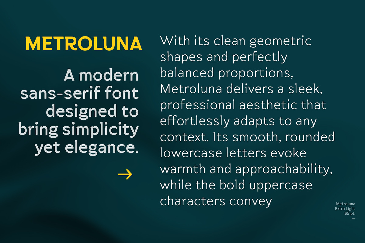 Metroluna, a Sans Serif Font by Locomotype (Photo 3 of 11)