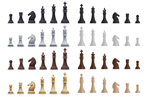 Chess Pieces Set 59 Items