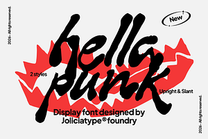Hella Punk | Display Font