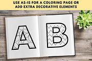 Patterned Alphabet Letter Set, an Object Graphic by Self Publishing Magic (Thumbnail 3 of 3)