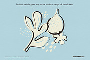 Vector Ink Calligraphy Brushes, a Brush Add-On by Komet & Flicker (Thumbnail 5 of 12)