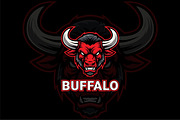 Buffalo Head Mascot, a Branding & Logo Template by shazi (Thumbnail 2 of 2)