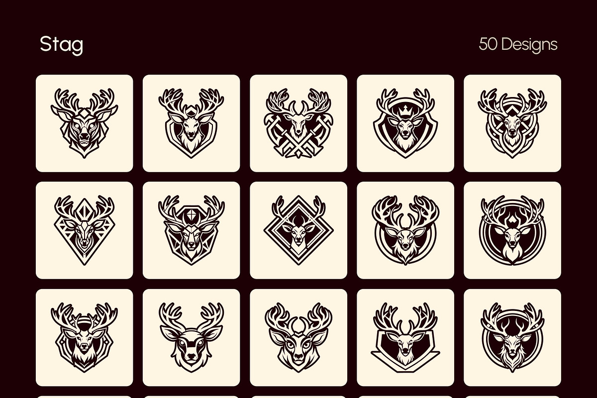 1500 Animal Logos, a Solid Icon by Creative Stall (Photo 34 of 37)