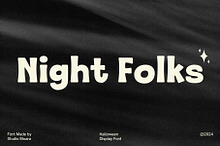 Night Folks - Halloween Display Font