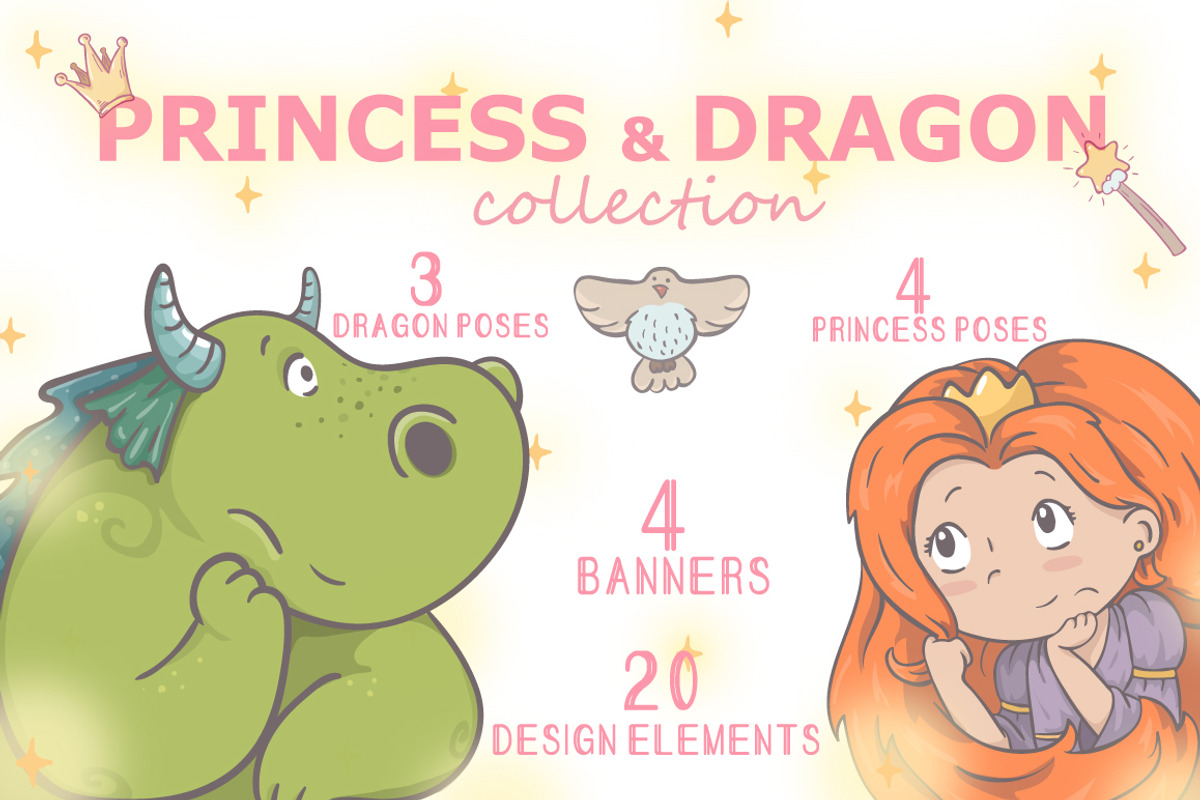 *PRINCESS & DRAGON collection*, an Illustration by DROMP (Photo 1 of 5)
