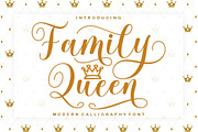 Family Queen, a Script Font by Rotterlab Studio (Thumbnail 1 of 10)