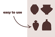 POTTERY SHAPES (47 elements), an Object Illustration by Bonfloret Studio (Thumbnail 8 of 10)