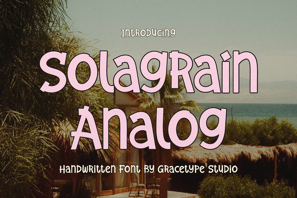 Solagrain Analog | Handwritten Font, a Handwritten Font by gracetype_studio (Photo 1 of 12)