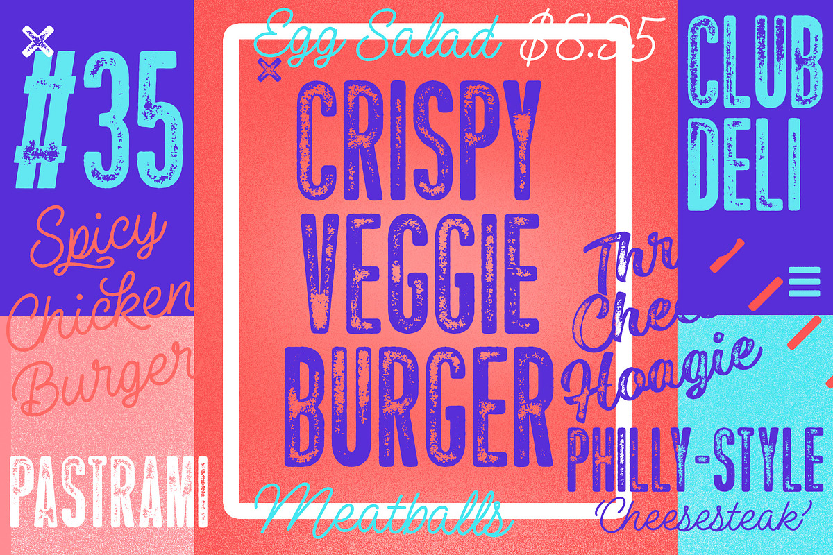 Las Palmas vintage font collection preview 2