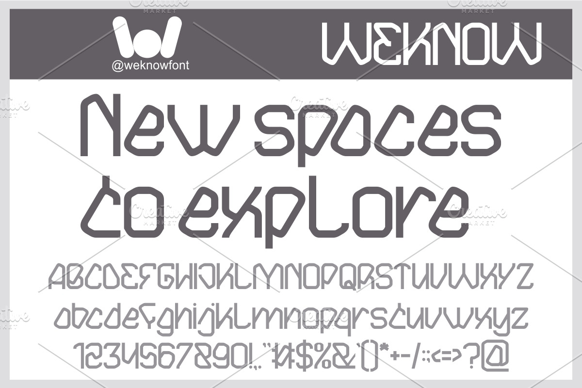 INTERDIMENSIONAL FONT, a Blackletter Font by weknow (Photo 5 of 8)