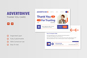Advertohive Agency - Thank You Card, a Print Template by Esensifiksi.studio (Thumbnail 2 of 3)