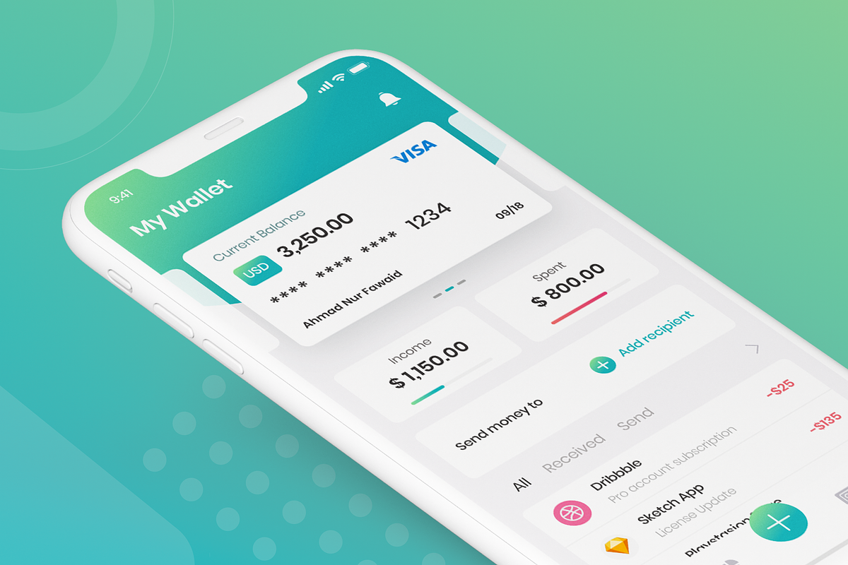 Kaya : Wallet App, an App Template by Designspace (Photo 4 of 7)