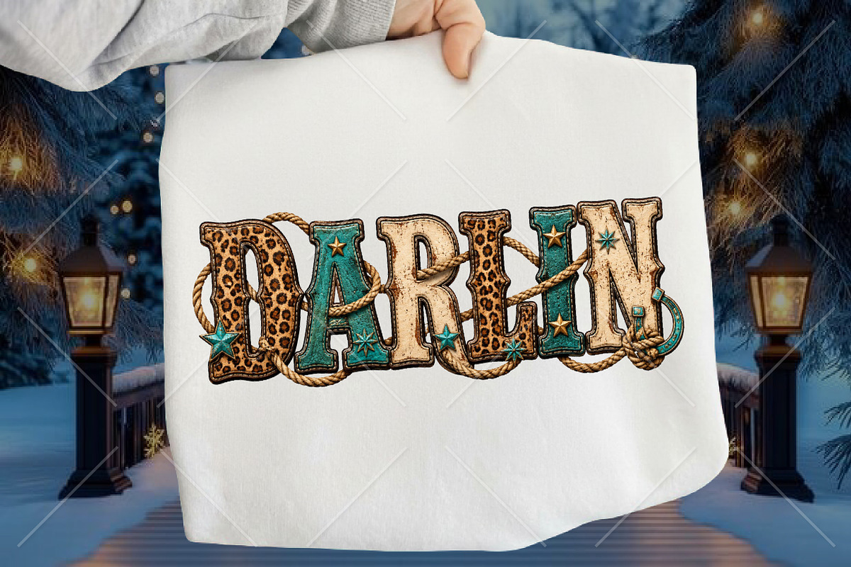 Darlin Leopard Western Cowgirl PNG, a Seasonal Illustration by Canvas Craft (Photo 1 of 6)