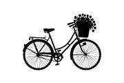 Flower Bicycle Silhouette Bundle, an Illustration by Gaye Art (Thumbnail 29 of 31)