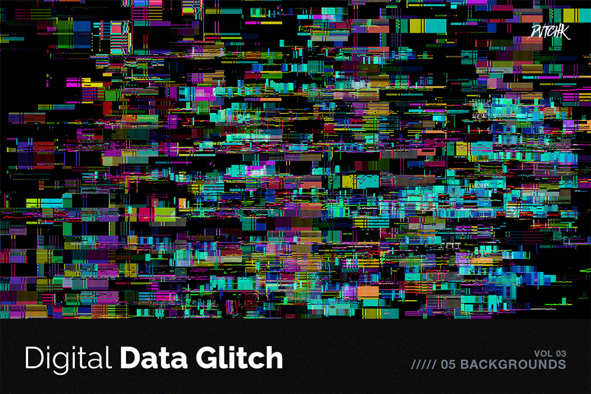 Digital Data Glitch V03, a Background Graphic by dvtchk (Photo 5 of 6)