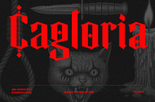 Cagloria - Blackletter Display Font