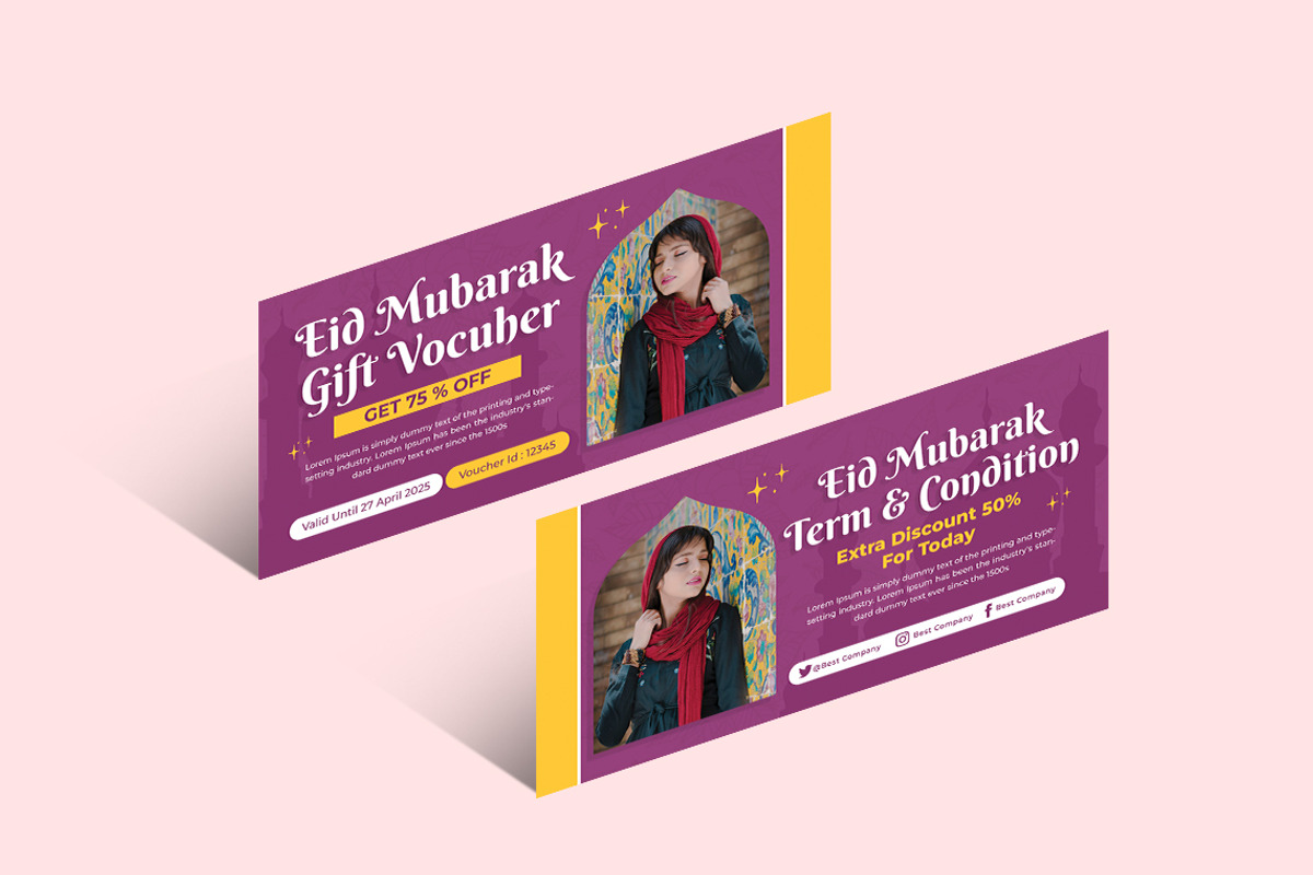 EID MUBARAK VOUCHER, a Card Template by Vibesteam (Photo 2 of 2)
