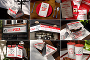 40 Pizza Branding & Packaging Mockup, a Packaging Mockup by Vitora Mockup (Thumbnail 1 of 12)