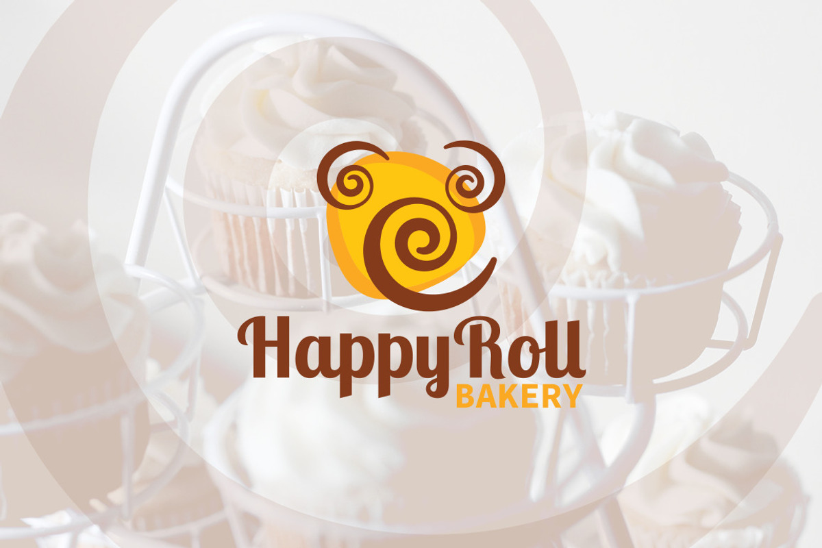 HappyRoll Bakery Logo, a Branding & Logo Template by aaron robertson design (Photo 1 of 4)