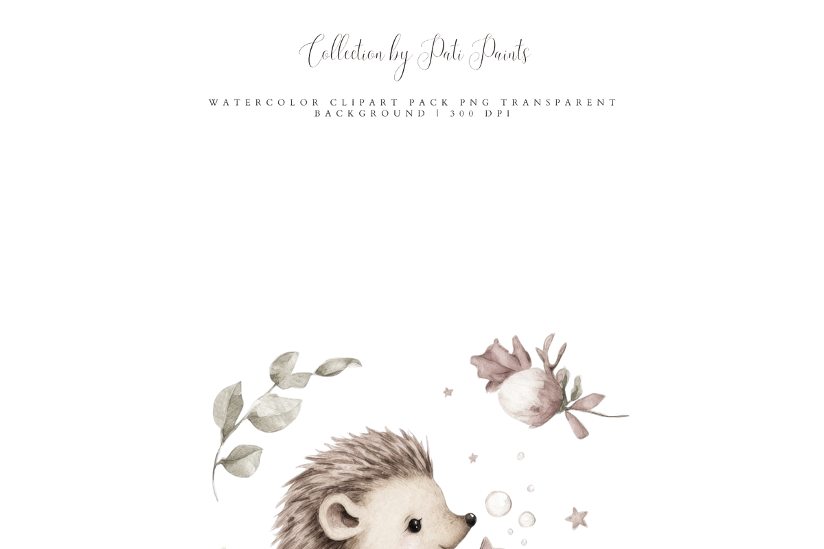 Forest Clipart Set, a Decorative Illustration by Pati Paints (Photo 4 of 10)