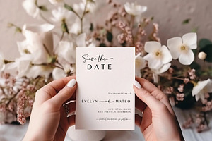 Wedding Save the Date Card Template, an Invitation Template by LucaTheme
