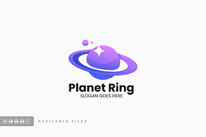 Planet Ring Gradient Colorful Logo, a Branding & Logo Template by ivan_artnivora