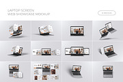 Laptop & Website Screen Mockup, a Mac Mockup by Mockup Supper (Thumbnail 1 of 14)