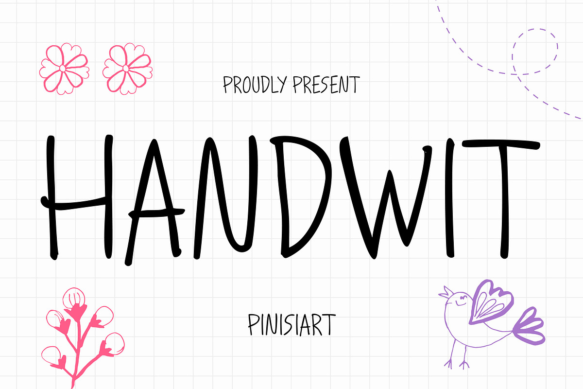 Handwit, a Handwritten Font by Pinisi ART (Photo 1 of 10)
